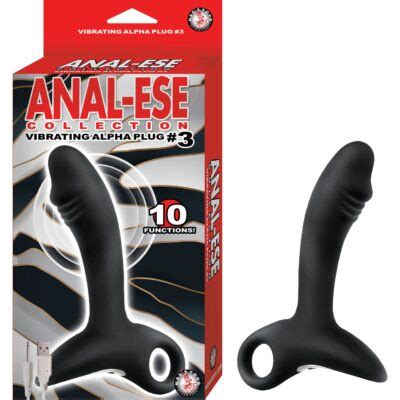 ANAL ESE COLLECTION VIBRATING Alpha Plug 3 Black LoveStore