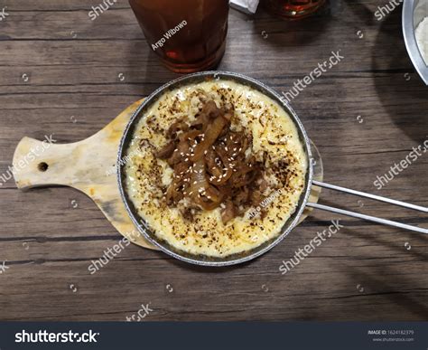 yogyakarta indonesia delicious beef cheese egg stock photo