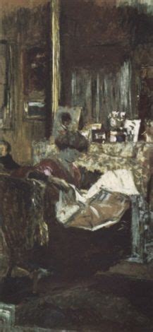 Madam Hessel In Her Salon By Douard Vuillard Oil On Canvas