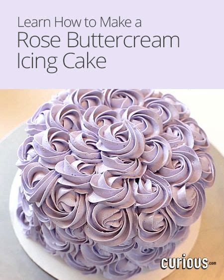 How To Make Rose Buttercream Icing Cake No Bake Cake Rosette Cake