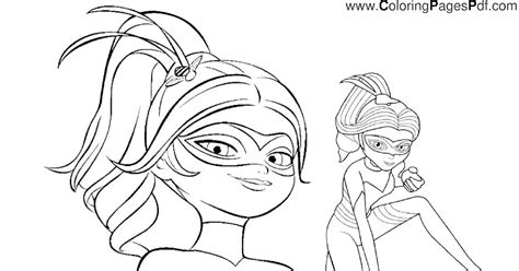 Miraculous Ladybug Coloring Pages Queen Bee