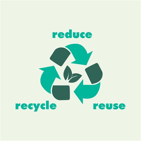 Reduce Reuse Recycle Design Banner Background Go Green Banner Earth