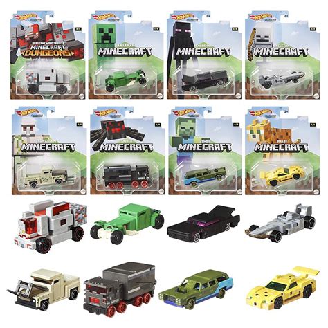 Genuine Minecraft Hot Wheels Limited Edition Rare Spider Character Sports Car Racing Complete