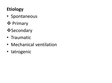 Tension Pneumothorax Pptx