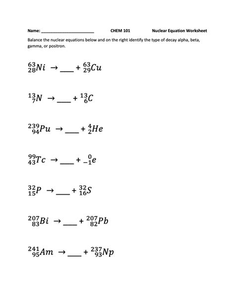 Alpha And Beta Decay Worksheet Best Sale | pacomaeurope.com ...