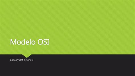 Capas Modelo Osi Ppt