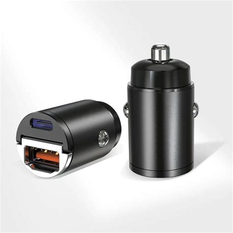 USB Car USB-C & USB-A 30W Dual Mini Fast Charger - Buy Useful Gadgets