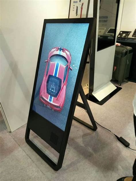 Restaurant Lcd Poster Display 43 Inch Flexible Foldable Retail