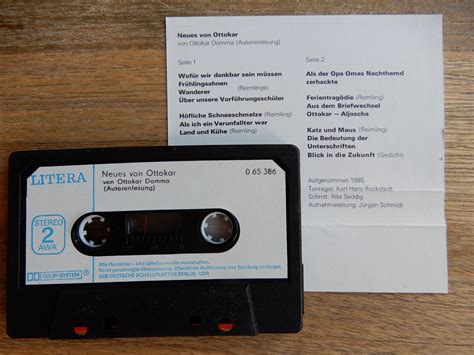 Neues Von Ottokar Musik Kassette Mc Tape Ddr Veb Litera H Rspiel