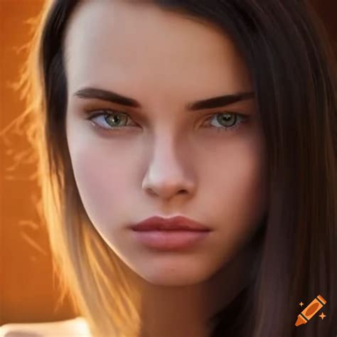 21 Year Old Brunette Woman On Craiyon