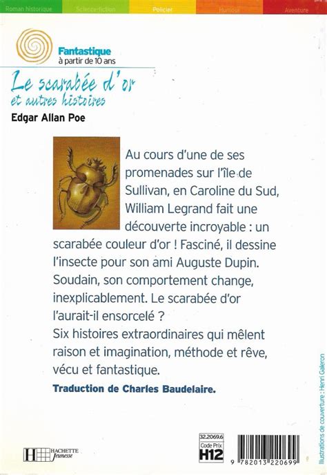 Le Scarab E D Or Et Autres Histoires Edgar Allan Poe Fiche Livre