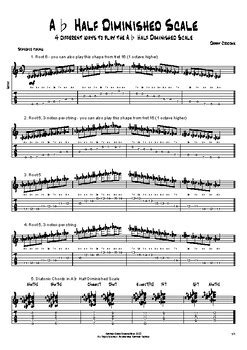 A Half Diminished Scale Ways To Play By Danny Crocome Music