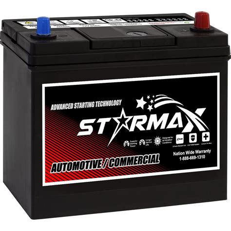 Starmax Premium Series Ns60 46b24l Automotive Starting Battery 12