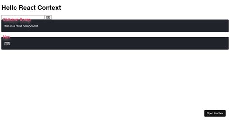 React Context Codesandbox