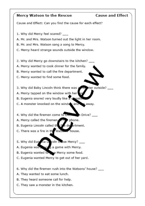 Kate Dicamillo Mercy Watson To The Rescue Worksheets Made By Teachers