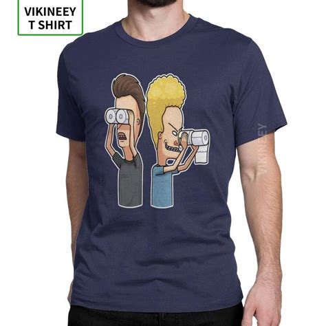 Купить Cartoon Beavis And Butthead Unisex T Shirt Vintage Cotton Short