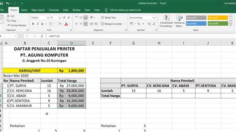 Cara Menampilkan Kolom Rumus Di Excel Gini Caranya Riset