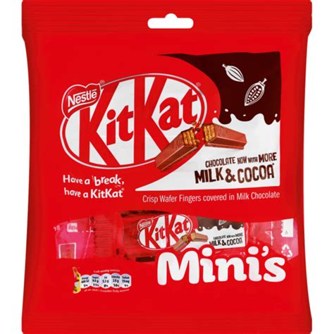 Nestlé Kitkat Minis Milk Chocolate Bars 135g Chocolates And Sweet