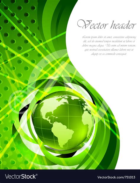 Background With Globes Royalty Free Vector Image