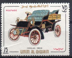 Stamp Cadillac Umm Al Qiwain Old Cars Mi Um A Yt Um Ac