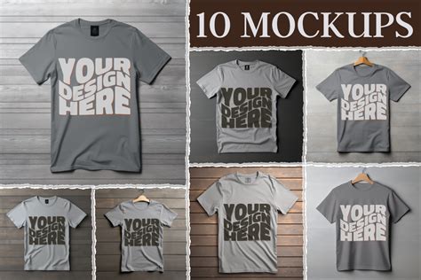 10 Grey T-shirt Mockup Graphic by Simon Gutierrez Muñoz · Creative Fabrica