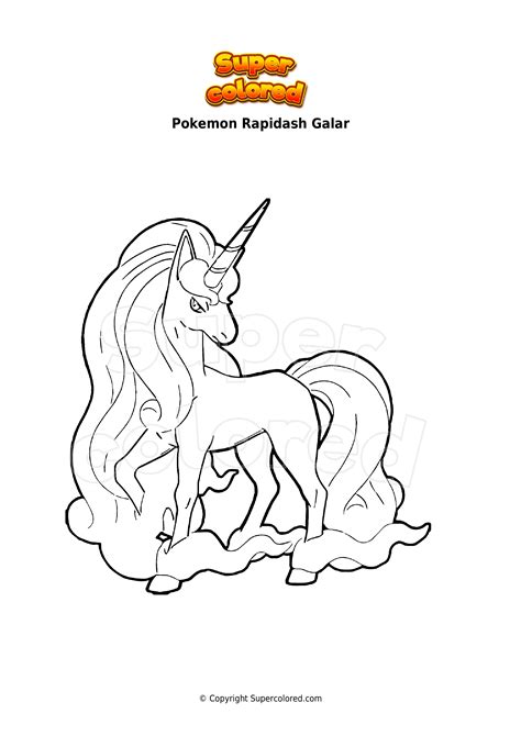 Dibujo Para Colorear Pokemon Rapidash Galar Supercolored The Best