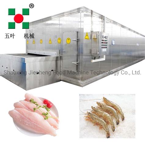 Iqf Individual Quick Freezer Tunnel Fast Freezing Machine For Shrimp