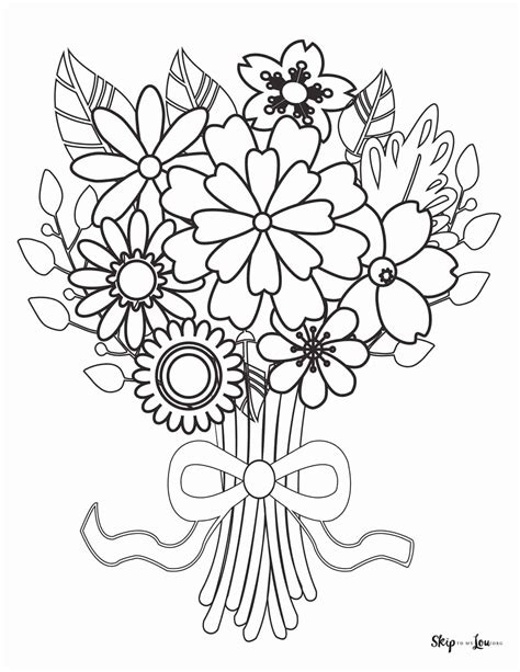 Flower Coloring Page Skip To My Lou Coloring Home