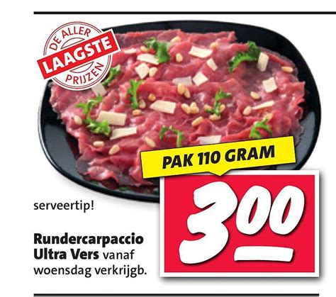 Rundercarpaccio Ultra Vers Aanbieding Bij Nettorama Folders Nl