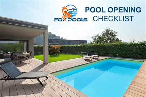 Pool Opening Checklist - Opening Your Pool For Summer - Fox Pools