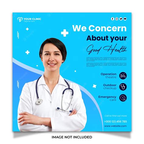 Premium Psd Medical Healthcare Social Media Post Design Template