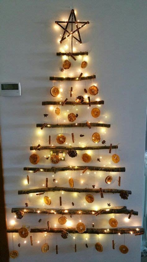 30 Diy Wall Christmas Tree Ideas Thatll Get You To Downsize Now Hike N Dip Wall Christmas