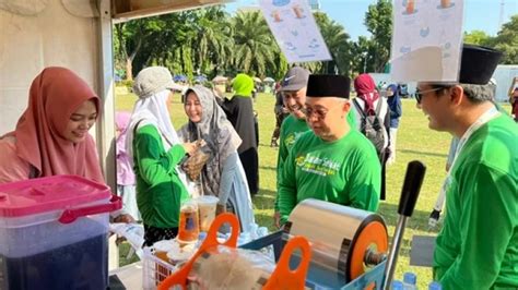 Bazar Umkm Pesantren Meriahkan Jalan Sehat Santri Nu Jawa Tengah