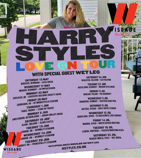 Unique Harry Styles Love On Tour Schedule Blanket Wiseabe Apparels