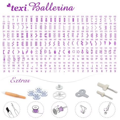 Texi Ballerina Macchina Per Cucire Elettronica Con Allungabase