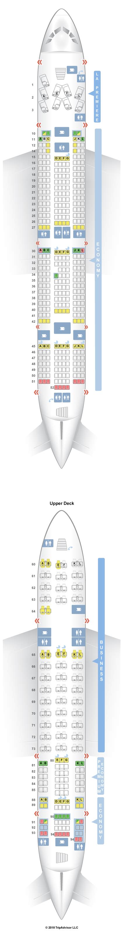 Air France A380 Seat Map