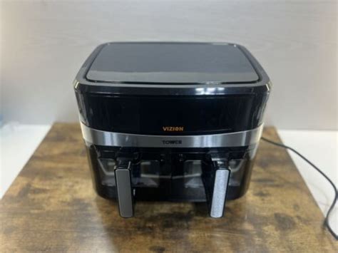 Tower T17100 Vortx Vizion 9L Dual Basket Air Fryer EBay