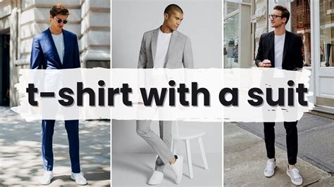 Breaking Stereotypes: How to Wear a T-Shirt with a Suit [Colors ...