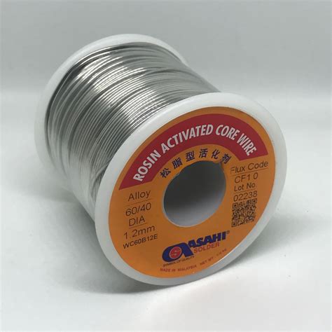 Asahi Rosin Activated Core Wire Alloy 60/40 1.2mm 500g Amp