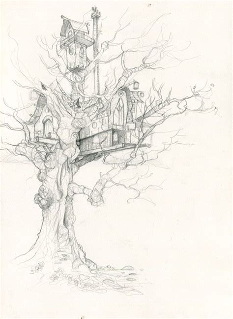 Fairy Treehouse by GabrielEvans - Architectural Drawing