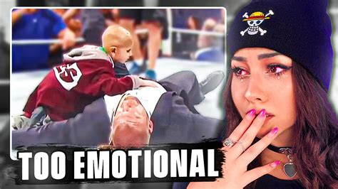 Girl Watches WWE Top 10 Emotional Moments YouTube