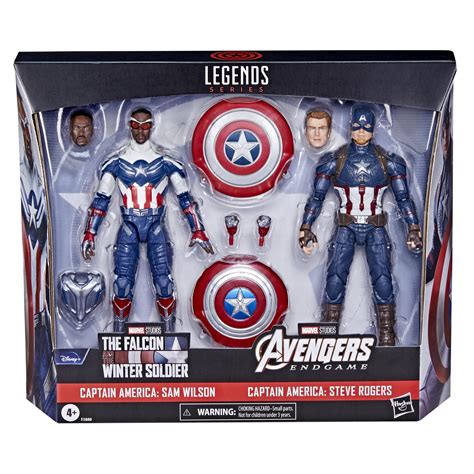 MARVEL LEGENDS Avengers Action Figure Captain America Twin Pack - Sam Wilson & Steve Rogers