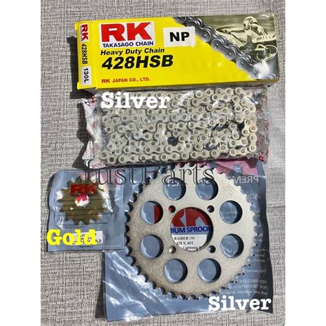 RK TAKASAGO Sprocket Set RAIDER150 Oldbreed Newbreed Shopee Philippines