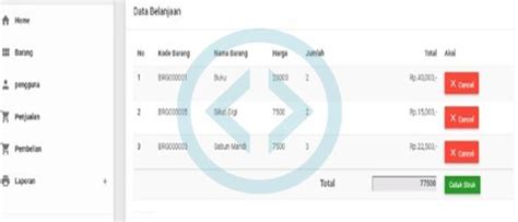 Source Code Aplikasi Point Of Sales POS Penjualan Kasir Dengan Php