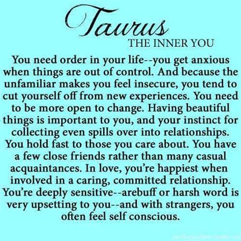 Taurus Quotes Horoscope Taurus Taurus Zodiac Facts