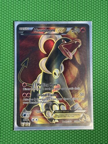 Pok Mon Tcg Houndoom Ex Breakthrough Holo Full Art Ebay