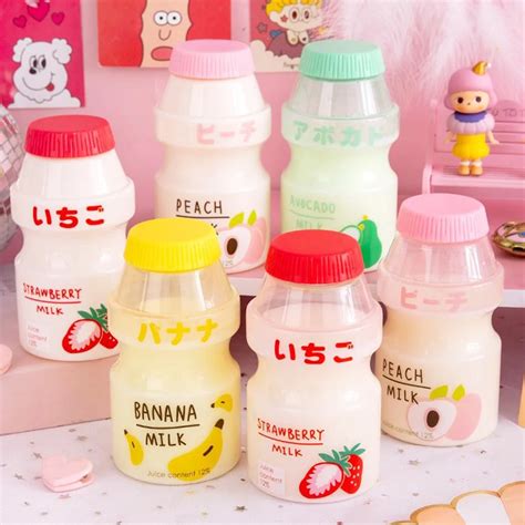 Ml Plastic Water Bottle Tour Drinking Bottle Yakult Shape Cute