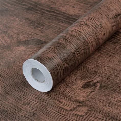 Papel Tapiz Autoadhesivo De Grano Madera Salón Cocina Pared MercadoLibre