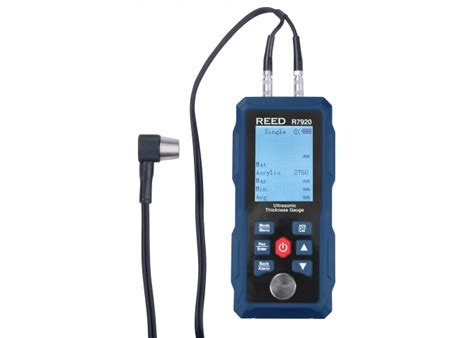 REED R7920 Ultrasonic Thickness Gauge With 5 Step Calibration Block