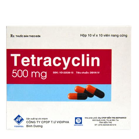 Tetracyclin Kh M Ph T T C V C Ng D Ng Li U D Ng V T C D Ng Ph